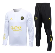 Paris Saint-Germain Trenirka Komplet 2023/24 - 1-4 Zip Bijela