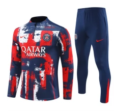 Paris Saint Germain Trenirka Komplet 2024/25 - 1-4 Zip Plava