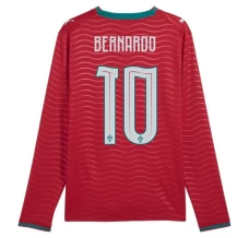 Portugal Bernardo 10 Domaći Dres Svjetsko Prvenstvo 2026 Dugi Rukav