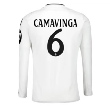 Real Madrid Camavinga 6 Nogometni Dresovi Domaći 2024/25 Dugi Rukav