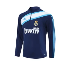 Real Madrid Majica za Trening 2005-06 - 1-4 Zip Retro Plava