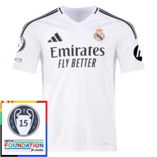 Real Madrid Nogometni Dresovi Domaći 15th Champions League With Patch 2024/25