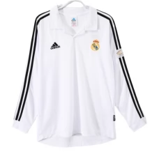 Real Madrid Nogometni Dresovi Domaći Retro 2002-03 Dugi Rukav