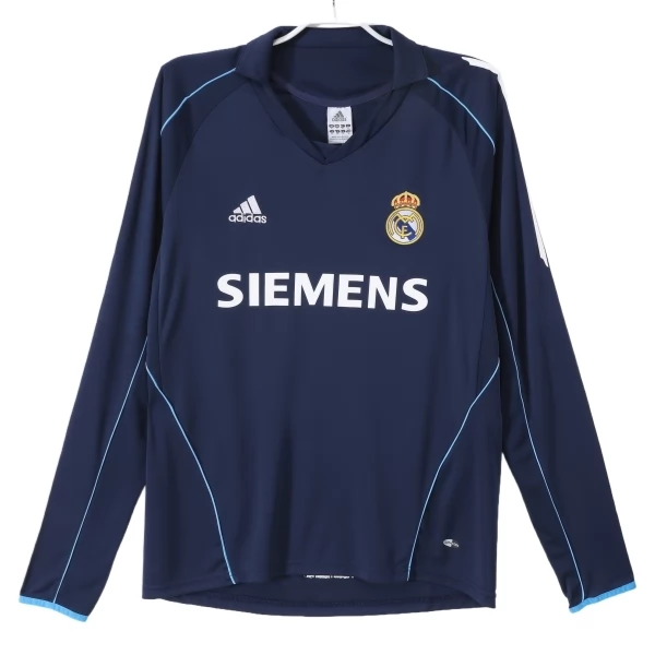 Real Madrid Nogometni Dresovi Gostujući Retro 2005-06 Dugi Rukav Real Madrid Nogometni Dresovi Gostujući Retro 2005-06 Dugi Rukav