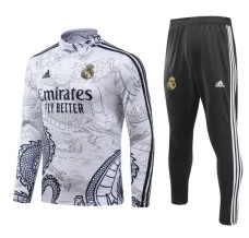 Real Madrid Trenirka Komplet 2023/24 - 1-4 Zip Bijela