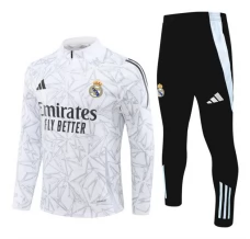 Real Madrid Trenirka Komplet 2024/25 - 1-4 Zip Bijela