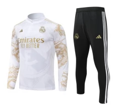 Real Madrid Trenirka Komplet 2024/25 - 1-4 Zip Dragon Gold