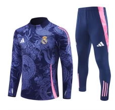 Real Madrid Trenirka Komplet 2024/25 - 1-4 Zip Plava