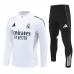 Real Madrid Trenirka Komplet 2025/26 - 1-4 Zip Bijela
