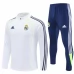Real Madrid Trenirka Komplet 2025/26 - 1-4 Zip Bijela