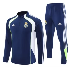 Real Madrid Trenirka Komplet 2025/26 - 1-4 Zip Plava