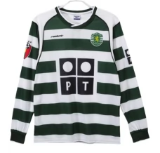 Sporting Lisbon Nogometni Dresovi Domaći Retro 2001-03 Dugi Rukav
