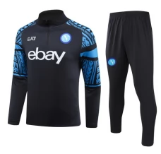 SSC Napoli Trenirka Komplet 2023/24 - 1-4 Zip Crna