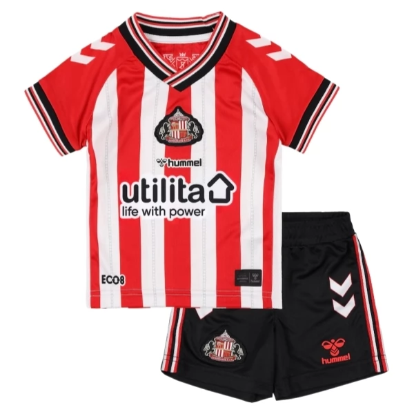 Sunderland AFC Dječji Domaći Nogometni Dresovi 2025/26 Komplet Sunderland AFC Dječji Domaći Nogometni Dresovi 2025/26 Komplet
