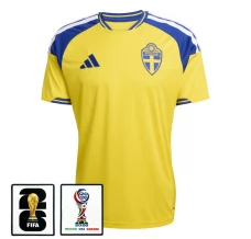 Švedska Domaći Dres Svjetsko Prvenstvo 2026 s Patch