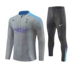 Tottenham Hotspur Trenirka Komplet 2024/25 - 1-4 Zip Siva Plava