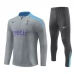 Tottenham Hotspur Trenirka Komplet 2024/25 - 1-4 Zip Siva Plava