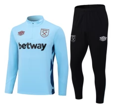West Ham United Trenirka Komplet 2023/24 - 1-4 Zip Plava